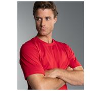 T-Shirt TRIGEMA "TRIGEMA T-Shirt aus 100% Baumwolle", Herren, Gr. XL, braun (kirsch), Single Jersey, 100% Baumwolle, Basic, lang, Rundhals, Shirts T-Shirt (15540743-XL) kirsch