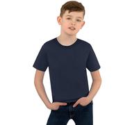 T-Shirt TRIGEMA "TRIGEMA T-Shirt aus 100% Baumwolle", Jungen, Gr. 92, blau (navy), 100% Baumwolle, Basic, Shirts T-Shirt (81265615-92) navy