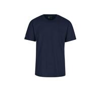 T-Shirt TRIGEMA "TRIGEMA T-Shirt aus 100% Biobaumwolle", Damen, Gr. M, blau (navy, c2c), 100% Baumwolle (Bio-Baumwolle kbA), Basic, Shirts T-Shirt (94512868-M) navy, c2c
