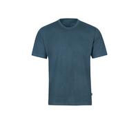 T-Shirt TRIGEMA "TRIGEMA T-Shirt DELUXE Baumwolle", Damen, Gr. L, blau (jeans, melange), Single Jersey, 100% Baumwolle, Basic, lang, Rundhals, Shirts T-Shirt (94936940-L) jeans, melange