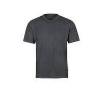 T-Shirt TRIGEMA "TRIGEMA T-Shirt DELUXE Baumwolle", Damen, Gr. L, grau (anthrazit, melange), 100% Baumwolle, Basic, Shirts T-Shirt (48922627-L)