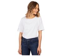 Trigema Damen T-Shirt Deluxe Baumwolle mit Swarovski® Kristallen