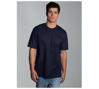 T-Shirt TRIGEMA "TRIGEMA T-Shirt in Piqué-Qualität", Herren, Gr. XL, blau (navy), Piqué, 100% Baumwolle, Basic, Rundhals, Shirts T-Shirt (60760656-XL) navy