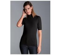 Trigema Damen T-Shirt mit elastischem Stehkragen