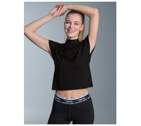 T-Shirt TRIGEMA "TRIGEMA Turtleneck Shirt", Damen, Gr. S, schwarz, 85% Polyester, 15% Elasthan, Basic, Shirts T-Shirt (45498456-S) schwarz