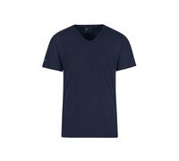 T-Shirt TRIGEMA "TRIGEMA V-Shirt aus 100% Bio-Baumwolle (kbA)", Damen, Gr. XL, blau (navy, c2c), 100% Baumwolle (Bio-Baumwolle kbA), Basic, Shirts T-Shirt (40645903-XL)