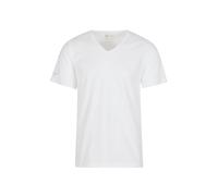 T-Shirt TRIGEMA "TRIGEMA V-Shirt aus 100% Bio-Baumwolle (kbA)", Damen, Gr. XL, weiß (weiß, c2c), 100% Baumwolle (Bio-Baumwolle kbA), Basic, Shirts T-Shirt (26904433-XL)