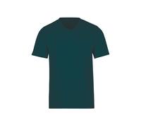T-Shirt TRIGEMA "TRIGEMA V-Shirt DELUXE Baumwolle", Damen, Gr. M, blau (saphir), 100% Baumwolle, Basic, Shirts T-Shirt (57445865-M) saphir