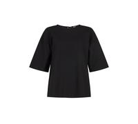 T-Shirt TURTLEDOVE LONDON "Doris Tie Back Top Damen", Damen, Gr. M, schwarz, 100% BAUMWOLLE, normal, Rundhals, Shirts T-Shirt (11532027-M) schwarz