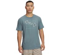 T-Shirt UNDER ARMOUR "UA GL FOUNDATION UPDATE SS", Herren, Gr. S, grün (jasper blau, khaki base, serpentine), Single Jersey, Obermaterial: 60% Baumwolle, 40% Polyester, normal, Rundhals, eng eingefass