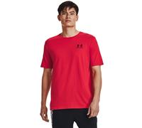 T-Shirt Under Armour Sportsyle Left Chest kurzärmlig rot - M