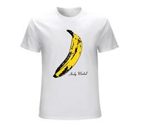 T-Shirt Uomo Andy Warhol Banana The Velvet Under Ground & Nico Rock E Pop Art White Size XL