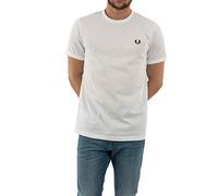 Fred Perry Ringer T-Shirt (L) (WHITE)