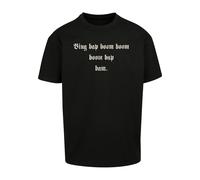 Mister Tee T-Shirt Bing Bab Boom MT3915 Heavy Oversize Kurzarm 100% Baumwolle Schwarz XL