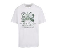 Mister Tee T-Shirt Männlich ohne Kragen, Weiß, L