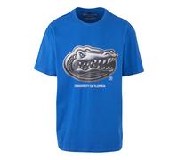 T-Shirt "Upscale by Mister Tee Florida Gators Chrome Logo Oversize Tee", Jungen, Gr. M, cobaltblau, 100% Baumwolle, UPSCALE BY MISTER TEE, bedruckt, oversize, Rundhals, Shirts T-Shirt (13986939-M) cob
