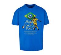 T-Shirt "Upscale by Mister Tee Footwork Poetry Oversize Tee", Jungen, Gr. S, cobaltblau, 100% Baumwolle, UPSCALE BY MISTER TEE, bedruckt, oversize, Rundhals, Shirts T-Shirt (63324169-S) cobaltblau