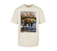 T-Shirt "Upscale by Mister Tee Herren Alaska Vintage Oversize Tee", Herren, Gr. M, sand, 100% Baumwolle, UPSCALE BY MISTER TEE, bedruckt, oversize, Rundhals, Shirts T-Shirt (81641535-M) sand