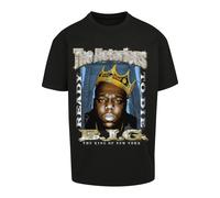 T-Shirt "Upscale by Mister Tee Herren Biggie Crown Oversize Tee", Herren, Gr. L, schwarz, 100% Baumwolle, UPSCALE BY MISTER TEE, unifarben, oversize, Rundhals, Shirts T-Shirt (29207810-L)