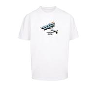 T-Shirt "Upscale by Mister Tee Herren CCTV Oversize Tee", Damen, Gr. XS, weiß, 100% Baumwolle, UPSCALE BY MISTER TEE, unifarben, oversize, Rundhals, Shirts T-Shirt (74587352-XS) weiß