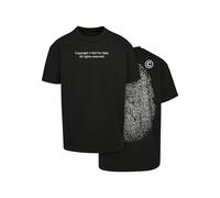 Mister Tee Herren T-Shirt Fingerprint Oversize Kurzarm S Schwarz