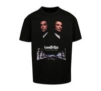 T-Shirt "Upscale by Mister Tee Herren Goodfellas Poster Oversize Tee", Damen, Gr. S, schwarz, 100% Baumwolle, UPSCALE BY MISTER TEE, bedruckt, oversize, Rundhals, Shirts T-Shirt (44022615-S) schwarz