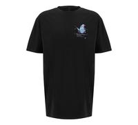 T-Shirt "Upscale by Mister Tee Herren Grid Head Butterfly Oversize Tee", Jungen, Gr. M, schwarz, 100% Baumwolle, UPSCALE BY MISTER TEE, bedruckt, regular fit, ohne Ausschnitt, Shirts T-Shirt (47187401