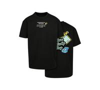 T-Shirt "Upscale by Mister Tee Herren Intepol Oversize Tee", Damen, Gr. M, schwarz, 100% Baumwolle, UPSCALE BY MISTER TEE, unifarben, oversize, Rundhals, Shirts T-Shirt (72658067-M) schwarz