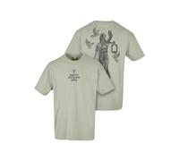 T-Shirt "Upscale by Mister Tee Herren Justice Oversize Tee", Damen, Gr. L, softsalvia, 100% Baumwolle, UPSCALE BY MISTER TEE, bedruckt, normal, Rundhals, Shirts T-Shirt (19771241-L) softsalvia
