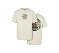 T-Shirt "Upscale by Mister Tee Herren New Order Oversize Tee", Herren, Gr. 3XL, sand, 100% Baumwolle, UPSCALE BY MISTER TEE, bedruckt, oversize, Rundhals, Shirts T-Shirt (65584413-XXXL)