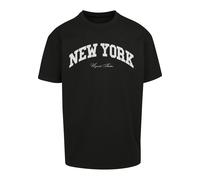 T-Shirt "Upscale by Mister Tee Herren New York College Oversize Tee", Jungen, Gr. M, schwarz, 100% Baumwolle, UPSCALE BY MISTER TEE, bedruckt, oversize, Rundhals, Shirts T-Shirt (64478720-M) schwarz