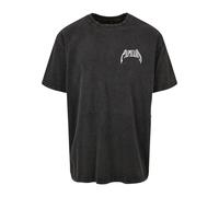 Kurzarmshirt UPSCALE BY MISTER TEE "Upscale by Mister Tee Herren Origami 2.0 Tee" Gr. M, schwarz (acid black) Herren Shirts (95414069-M) acid black