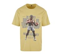 T-Shirt "Upscale by Mister Tee Herren Rumble Heavy Oversize Tee", Jungen, Gr. S, gelb (palemoss), 100% Baumwolle, UPSCALE BY MISTER TEE, bedruckt, oversize, Rundhals, Shirts T-Shirt (62878101-S) palem