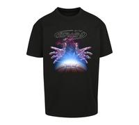 T-Shirt "Upscale by Mister Tee Herren Space Ball Oversize Tee", Jungen, Gr. M, schwarz, 100% Baumwolle, UPSCALE BY MISTER TEE, unifarben, oversize, Rundhals, Shirts T-Shirt (37608349-M) schwarz