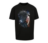 T-Shirt "Upscale by Mister Tee Herren Thorned Mask Oversize Tee", Damen, Gr. XL, schwarz, 100% Baumwolle, UPSCALE BY MISTER TEE, unifarben, normal, Rundhals, Shirts T-Shirt (81257313-XL) schwarz