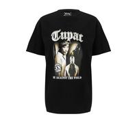 T-Shirt "Upscale by Mister Tee Herren Tupac MATW Sepia Oversize Tee", Damen, Gr. XXL, schwarz, 100% Baumwolle, UPSCALE BY MISTER TEE, unifarben, oversize, Rundhals, Shirts T-Shirt (98121543-XXL) schwa