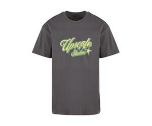 T-Shirt "Upscale by Mister Tee Hotel Paradiso Heavy Oversize Tee", Jungen, Gr. L, schwarzgrau, 100% Baumwolle, UPSCALE BY MISTER TEE, bedruckt, oversize, Rundhals, Shirts T-Shirt (16431853-L) schwarzg