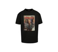 T-Shirt "Upscale by Mister Tee Männer Upscale Magazine Oversize Tee", Damen, Gr. XL, schwarz, 100% Baumwolle, UPSCALE BY MISTER TEE, unifarben, oversize, Rundhals, Shirts T-Shirt (76409059-XL)