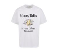 T-Shirt "Upscale by Mister Tee Money Talks Oversize Tee", Herren, Gr. M, weiß, 100% Baumwolle, UPSCALE BY MISTER TEE, bedruckt, oversize, Rundhals, Shirts T-Shirt (70859035-M) weiß