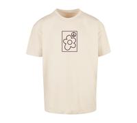 T-Shirt "Upscale by Mister Tee More Peace Oversize Tee", Damen, Gr. L, sand, 100% Baumwolle, UPSCALE BY MISTER TEE, bedruckt, oversize, Rundhals, Shirts T-Shirt (64819657-L) sand