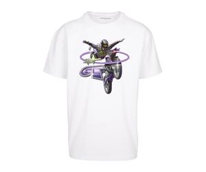 T-Shirt "Upscale by Mister Tee Moto GT Oversize Tee", Herren, Gr. S, weiß, 100% Baumwolle, UPSCALE BY MISTER TEE, bedruckt, oversize, Rundhals, Shirts T-Shirt (53981036-S) weiß