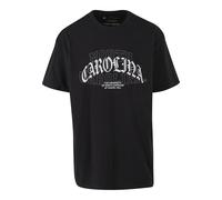 T-Shirt "Upscale by Mister Tee North Carolina Laces Logo Oversize Tee", Herren, Gr. XL, schwarz, 100% Baumwolle, UPSCALE BY MISTER TEE, bedruckt, oversize, Rundhals, Shirts T-Shirt (65012150-XL) schwa