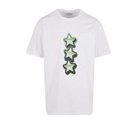 T-Shirt "Upscale by Mister Tee Peace&Love Heavy Oversize Tee", Herren, Gr. L, weiß, 100% Baumwolle, UPSCALE BY MISTER TEE, bedruckt, oversize, Rundhals, Shirts T-Shirt (47883512-L) weiß