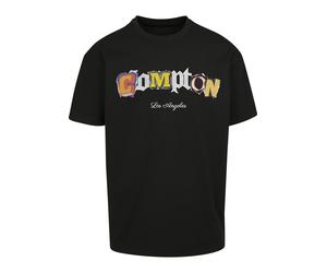 T-Shirt "Upscale by Mister Tee Unisex Compton L.A. Oversize Tee", Damen, Gr. M, schwarz, 100% Baumwolle, UPSCALE BY MISTER TEE, unifarben, oversize, ohne Ausschnitt, Shirts T-Shirt (68703934-M) schwar