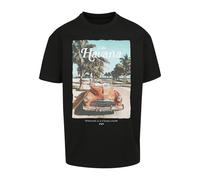 T-Shirt "Upscale by Mister Tee Unisex Havana Vibe Oversize Tee", Damen, Gr. L, schwarz, 100% Baumwolle, UPSCALE BY MISTER TEE, unifarben, oversize, Rundhals, Shirts T-Shirt (64630719-L) schwarz