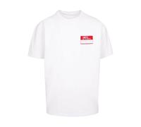 T-Shirt "Upscale by Mister Tee Unisex Hey My Name Is Oversize Tee", Damen, Gr. XL, weiß, 100% Baumwolle, UPSCALE BY MISTER TEE, unifarben, oversize, Rundhals, Shirts T-Shirt (86462616-XL) weiß