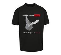 T-Shirt "Upscale by Mister Tee Unisex Ready to fly Oversize Tee", Jungen, Gr. XS, schwarz, 100% Baumwolle, UPSCALE BY MISTER TEE, unifarben, oversize, Rundhals, Shirts T-Shirt (90648116-XS) schwarz