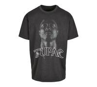 T-Shirt "Upscale by Mister Tee Unisex Tupac Up Oversize Tee", Damen, Gr. S, charcoal, 100% Baumwolle, UPSCALE BY MISTER TEE, unifarben, oversize, Rundhals, Shirts T-Shirt (15837160-S) charcoal
