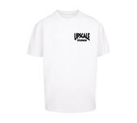 T-Shirt "Upscale by Mister Tee Unisex Upscale Studios Oversize Tee", Damen, Gr. XL, weiß, 100% Baumwolle, UPSCALE BY MISTER TEE, unifarben, oversize, Rundhals, Shirts T-Shirt (81462811-XL) weiß