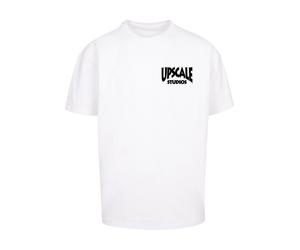 T-Shirt "Upscale by Mister Tee Unisex Upscale Studios Oversize Tee", Damen, Gr. XL, weiß, 100% Baumwolle, UPSCALE BY MISTER TEE, unifarben, oversize, Rundhals, Shirts T-Shirt (81462811-XL) weiß